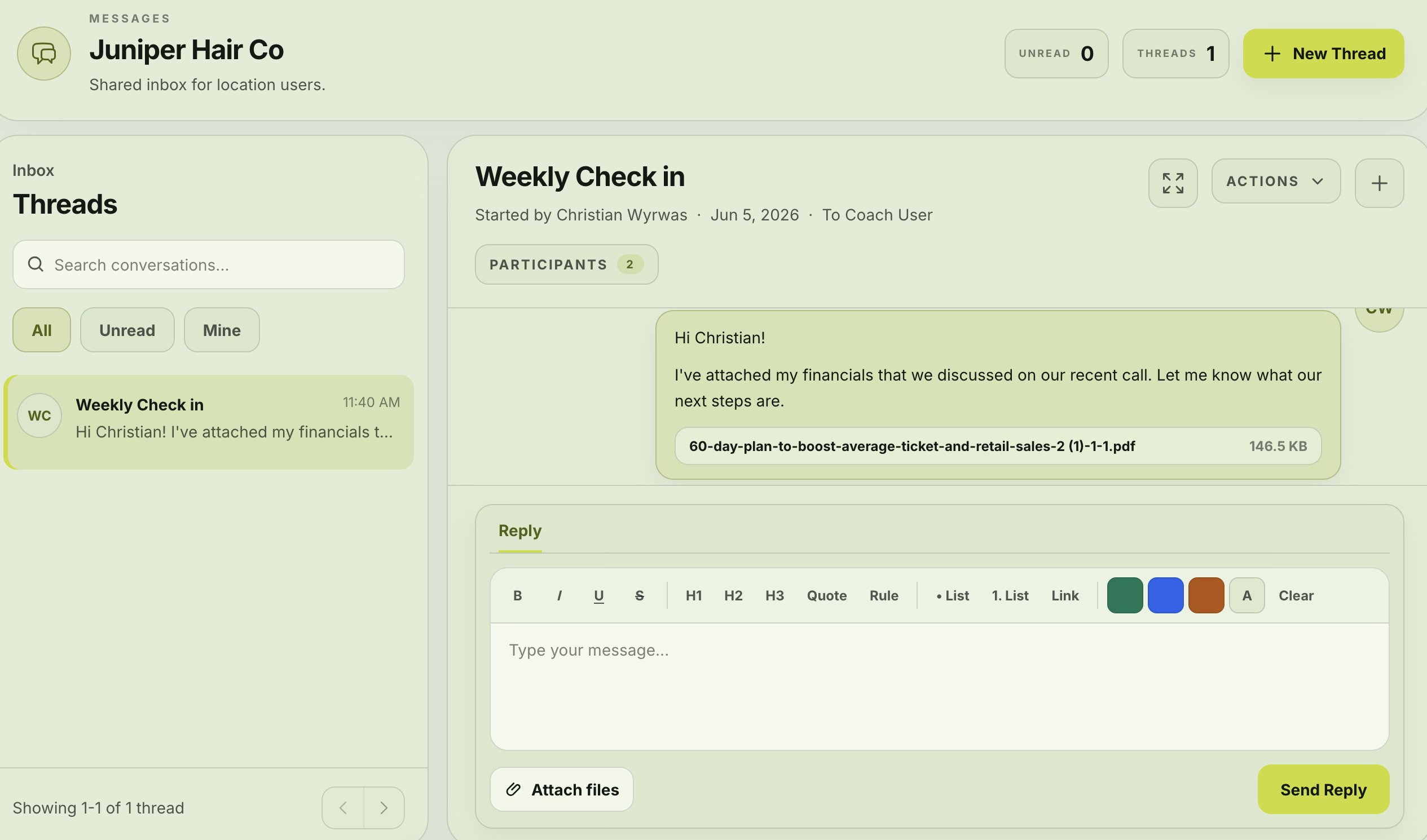 Olliv Command Center feature preview 3